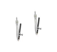SHINEOFI 2 pièces Compas de Précision avec Porte Crayon Outil Professionnel de Dessin Géométrique pour Étudiants et Bureau Fourniture de Dessin