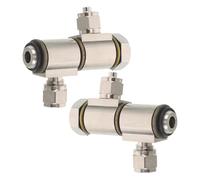 SHINEOFI 2 Pièces Connecteur pour Outil de Démontage de Pneus Compatible Large, Alliage Solide Haute Pression, Adapté aux Ateliers de Réparation Automobile et Réparations D'urgence