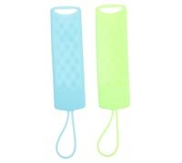 SHINEOFI 2 pièces Coque Silicone Souple pour Télécommande Clé TV Protection Intégrale Antichoc Vert Bleu Ciel Housse et Flexible Compatible Accessoire de Protection pour Télécommande TV