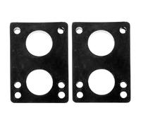 SHINEOFI 2 Pièces Coussinets D’Amortissement pour Skateboard PU 10mm Noir | Rehausseurs Antichoc, Installation Facile, pour Équipement Sportif et Planche de Skate