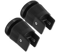 SHINEOFI 2 Pièces Coussinets de surélévation Ajustable Colonne Montante Pieds de Bureau Mis à Contre- niveleur de Meubles d'armoire Blocs de contremarche de Bureau Plastique Noir