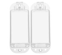 SHINEOFI 2 Pièces couvercle de plaque murale de sortie couvercles d'interrupteur d'éclairage de l'interrupteur PC Transparent