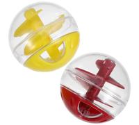 SHINEOFI 2 Pièces Distributeur de Nourriture pour Chat D'intérieur en Plastique Rond, Puzzle Interactif pour Chaton pour Entraîner Les Compétences de Recherche et Stimuler L'intelligence