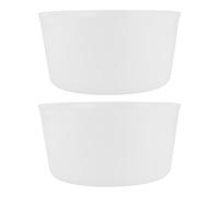 SHINEOFI 2 Pièces Doublure Réutilisable en Plastique Blanc pour Tonneau de Sauna en Bois 4l, Insert Confortable et Facile à Nettoyer pour Bain de Pieds Spa