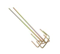 SHINEOFI 2 Pièces Drill Mixing Attachment Square Head Heavy Duty Cement Putty Mixer Rods For Electric Hammer And Power Drill