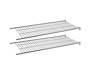 SHINEOFI 2 Pièces Échelle Métallique pour Cage à Chat Noir Surface Facile à Nettoyer et Agencement Flexible pour Parc à Chat et Petits Animaux