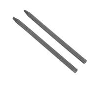 SHINEOFI 2 Pièces Électrode en Graphite Cylindrique Noire Résistante à Haute Température Conductivité Électrique pour Expérience Portable Scientifique