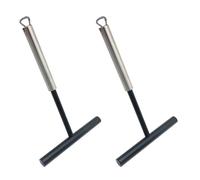 SHINEOFI 2 pièces Épandeurs à Crêpes Acier Inoxydable et Nylon Outils Légers et Durables pour Cuisine Râteau Pâte Crêpe Facile à Utiliser pour Étaler la Pâte sur Poêle