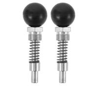 SHINEOFI 2 Pièces Épingle de Traction Réglable en Alliage D'aluminium et Acier pour Équipement de Fitness Bouton à Ressort Noir, Fonctionnement Rapide, pour Gym et Domicile