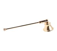 SHINEOFI 2 Pièces Éteignoir à Bougie de Cloche Doré en Métal | Poignée Longue de 6,5 Pouces, Usage pour Restaurants et Églises, Style Rétro Sophistiqué