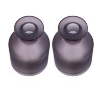SHINEOFI 2 Pièces Flacon Diffuseur à Bâtonnets en Verre, Cylindre | Diffusion Homogène, Entretien Réduit, pour Salons et Chambres, Gris Foncé