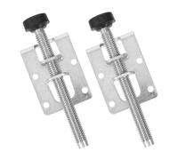 SHINEOFI 2 Pièces Garde-Robe Cales De Nivellement De Meubles Niveleur pour Pieds De Table Niveleurs De Pieds D'établi Niveleur De Meubles D'armoire Niveleurs D'armoire Acier Carbone Silver
