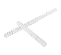 SHINEOFI 2 Pièces Glissières de Tiroir à Montage Inférieur Robustes en Abs Blanc