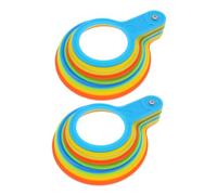 SHINEOFI 2 pièces Jauge de Mesure de Diamètre pour Fruits et Légumes Anneaux Plastique pour Évaluation Précise Pommes Outil et Facile Utilisation pour Classement Rapide des Fruits