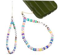 SHINEOFI 2 Pièces Lanière de Téléphone Perles Boho avec Lettre Love Dragonne pour Smartphone et Accessoire de Décoration pour ou Clé