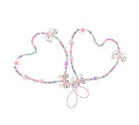 SHINEOFI 2 Pièces Lanières de Téléphone Perles Diy Bracelet Poignet Décoratif Chaîne Résistante pour Smartphone Accessoire et Élégant