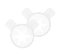 SHINEOFI 2 Pièces Lot de Buses en Plastique pour Machine à Glace Blanc, Accessoires Polyvalents et Faciles à Nettoyer, pour Événements et Réunions à Domicile