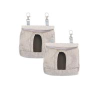 SHINEOFI 2 Pièces Mangeoire à Foin pour Petits Animaux Pochette de Distribution pour Lapins Cochons et Hamsters Facile à Installer Nettoyer Encourage Le Comportement Naturel de Recherche de