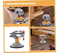 SHINEOFI 2 pièces Mini Étau Ventouse Rotatif pour Établi Pince Compacte Portable pour Menuiserie Bricolage et Travaux Métalliques Lot de Base Stable sans Fixation