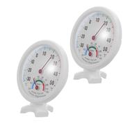 SHINEOFI 2 Pièces Mini Hygromètre Analogique Jauge Humidité Précise pour Réfrigérateur Thermomètre Portable Compact pour Surveillance Température et Humidité Intérieure Lot