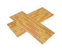 SHINEOFI 2 Pièces Miniature Wooden Dollhouse Floors Durable Hardwood Floorboards for DIY Crafting Easy Installation Suitable for Dollhouse Interiors and Kitchen Bathroom Scenes