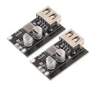 SHINEOFI 2 Pièces Module de Régulateur de Tension DC DC avec Sortie USB Convertisseur Abaisseur pour Charge Rapide USB Compatible avec Apple et