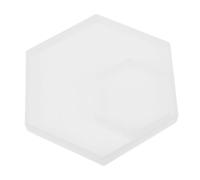 SHINEOFI 2 pièces Moule DIY Silicone Hexagonal Moule pour Dessous de Flexible Transparent Adapté pour Création Artisanale et Usage Familial