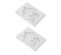 SHINEOFI 2 Pièces Moule en Silicone pour Figurine d'ange Musicale, Blanc, | Bougies, Savonnette et Plâtre, Finitions Précises, Portable et Résistant
