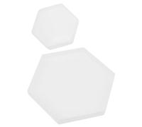 SHINEOFI 2 pièces Moule Silicone DIY Hexagonal pour Dessous de Lot de Outil Artisanal pour Personnalisées Pratique et Réutilisable