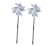 SHINEOFI 2 pièces Moulins à Vent Anti-Oiseaux Pet pour Jardin Extérieur Décoration et Girouette sans Danger pour Oiseaux