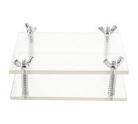 SHINEOFI 2 Pièces Outil de Correction pour Cartes, Acrylique Métal | Aplatissement Rapide, Entretien de Collection, Format Compact, pour Cartes de Visite et Pochettes