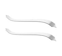SHINEOFI 2 Pièces Outils de Sculpture Argile Lame Professionnelle Acier Inoxydable pour Poterie Texture Écaille Unique Outils de Modelage pour Céramique et Argile Usage Professionnel et