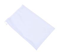 SHINEOFI 2 Pièces Paquet Filtrants pour Piscines, Passoire Réutilisable en Nylon Blanc, Fermeture à Cordon, Filtration Fine pour Piscine et Bassin