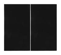 SHINEOFI 2 Pièces Patch de Réparation Auto-adhésif en PVC Noir 10x18cm