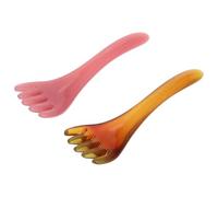SHINEOFI 2 Pièces Peigne de Massage Gua Sha pour Cuir Chevelu en Résine Design Cinq Griffes, Outil Compact et Convivial pour Améliorer la Qualité du Sommeil la Maison Voyage