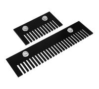 SHINEOFI 2 Pièces Peigne de Trop-Plein en Acrylique Noir pour Aquarium Fixation Robuste et Ventouses, Accessoire Anti-débordement pour Passionnés D'aquariums