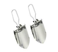 SHINEOFI 2 pièces Pelle Pliante Jardinage Acier Inoxydable Mini Pelle Légère pour Plantation et Fleurs Outil Portable pour Jardin et Camping