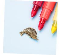 SHINEOFI 2 Pièces Pendentifs Poisson Laiton Vintage Mini Charms Carpe Retro pour Porte Clés Bijoux Suspendus Élégants et Durables Accessoires Portables Au Style Unique