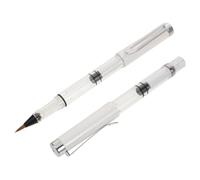 SHINEOFI 2 Pièces Piston Filling Fountain Brush Pen For Calligraphy Soft Tip Refillable Ink Pen Japanese Chinese Writing Tool For Painting And Drawing