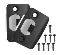 SHINEOFI 2 pièces Plaques de Gâche Inoxydable Butée Porte Résistante Design Élégant pour Serrure Maison Guide Serrure