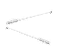 SHINEOFI 2 Pièces Poignée De Rideau La Draperie Tire Les Baguettes Pour Les Rideaux Accessoire De Aveugle Ouvre-rideaux Pour Tirer Le Rideau Blanche Alliage D'aluminium