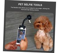 SHINEOFI 2 Pièces Porte Gâteries pour Animaux avec Tiges Flexibles Clips Smartphone Réglables Accessoires Photo pour Chiens et Chats