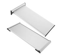 SHINEOFI 2 pièces Porte-Plaque Murale Aluminium Double Face pour Bureau Support Signalétique Professionnel Personnalisable Identification Porte Salle Réunion et Département