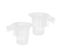 SHINEOFI 2 Pièces Pot Suspendu pour Aquarium Jardinière pour Racines Support Hydroponique pour Plantes Aquatiques Décoration Aquarium et Culture Saine des Plantes