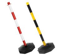 SHINEOFI 2 Pièces Poteau de Délimitation en Plastique Base à Remplir d'eau, Cônes de Signalisation Flexibles pour Assistance au Stationnement en Garage et Formation des Conducteurs