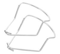 SHINEOFI 2 Pièces Protecteur de Coupe-Bordures pour Tondeuses Électriques et Débroussailleuses Petite Pièce de Protection en Acier Inoxydable Argenté Prévient Les Dommages Causés Débris