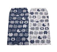 SHINEOFI 2 Pièces Protège-couverture de Journal Japonerie en Tissu Réutilisable, Housse de Protection Lavable pour Carnets et Bibles, Légère et Facile à Transporter pour L'école Voyages