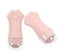 SHINEOFI 2 Pièces Rouleau de Massage Visage en Abs Forme Patte de Chat, Diminue les Gonflements et Améliore la Circulation Sanguine, Outil de Soin Peau pour Femmes en Rose