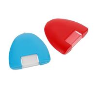 SHINEOFI 2 pièces Roulette Craie Tailleur Marqueur Craie Couture Effaçable pour Tissus Accessoire DIY Couture Marquage Précis Sans Dommage Outil de Traçage Polyvalent Rouge et Bleu