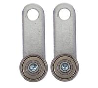 SHINEOFI 2 pièces Roulettes de Porte Coulissante Silencieuses avec Double Roulement Support de Facile à Installer pour Portes Coulissantes Intérieur Lot